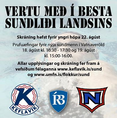 Skráning á sundæfingar