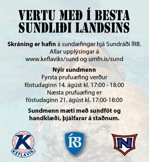 Skráning hafin á sundæfingar!
