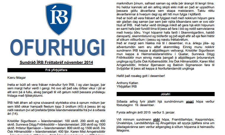 Fréttabréfið Ofurhugi