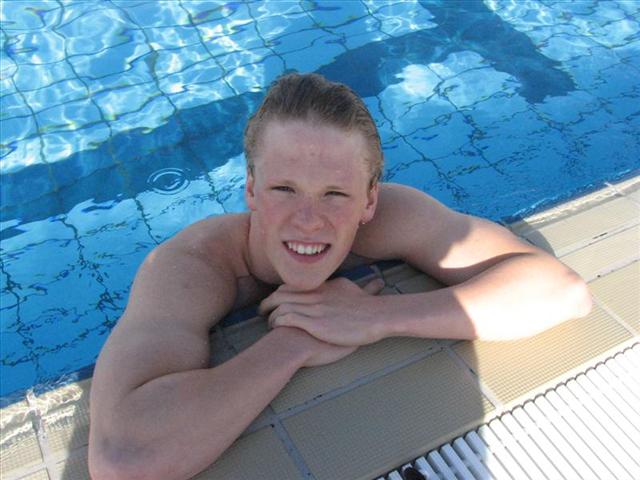 Davíð Hildiberg synti vel á EM