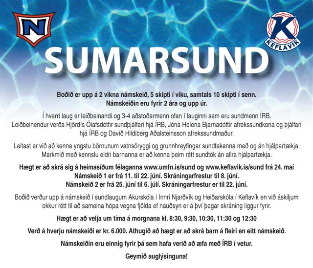 Leiðbeiningar með skráningu