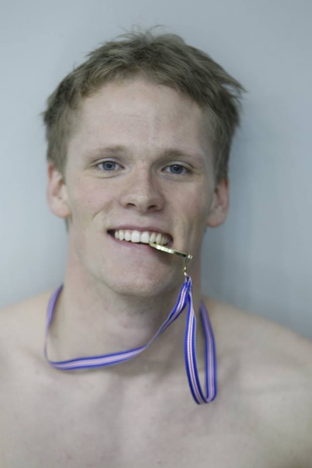 Davíð Hildiberg Aðalsteinsson Norðurlandameistari í 100m baksundi.