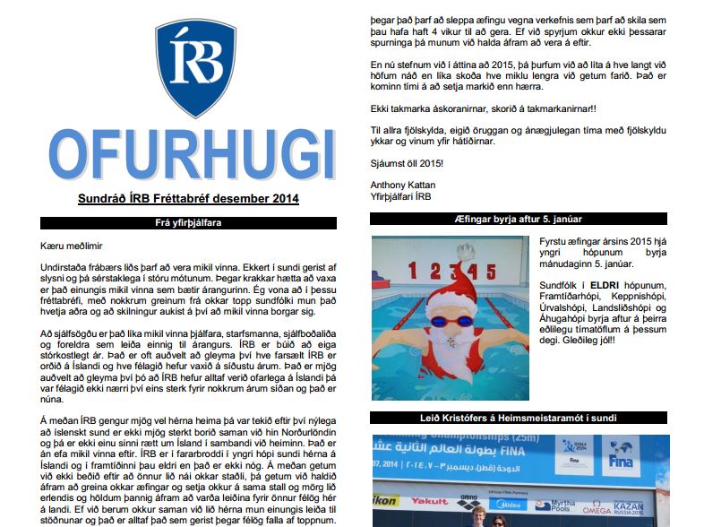 Fréttabréf desembermánaðar