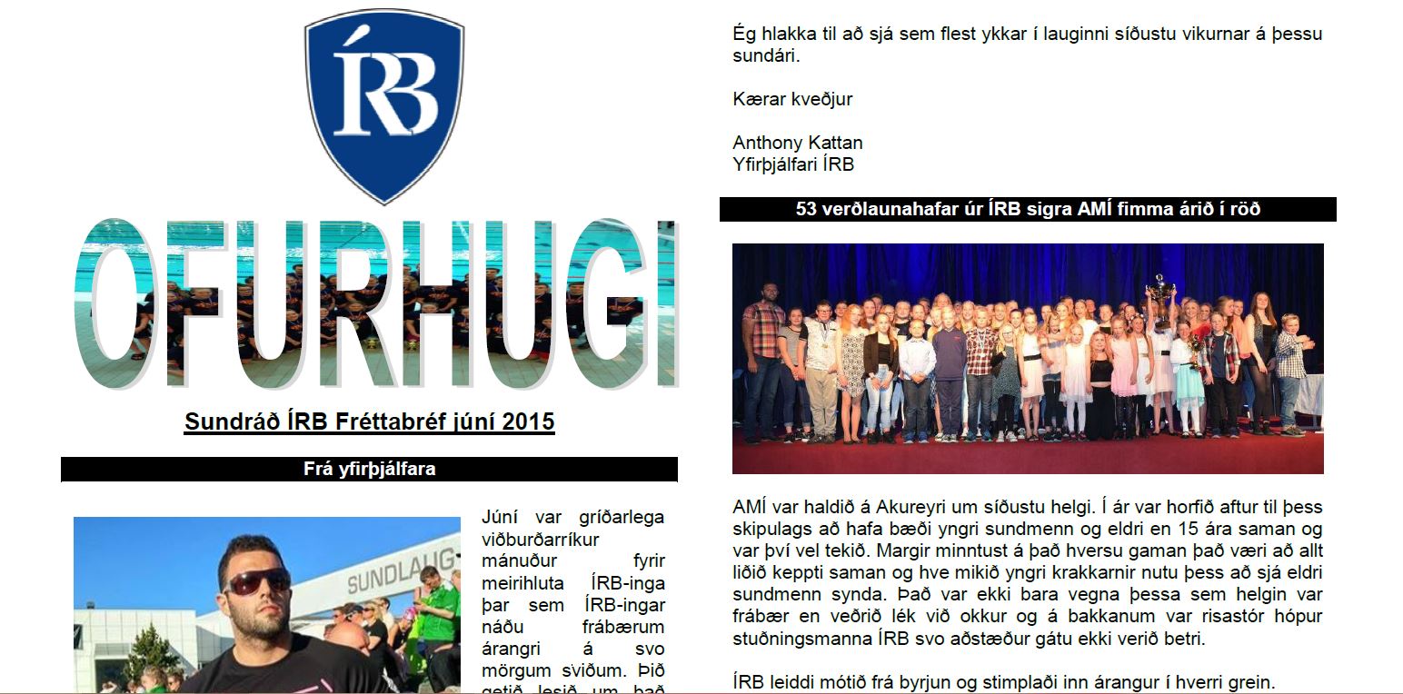 Fréttabréfið Ofurhugi komið út