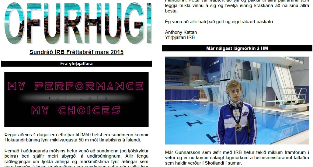 Fréttabréfið Ofurhugi komið út