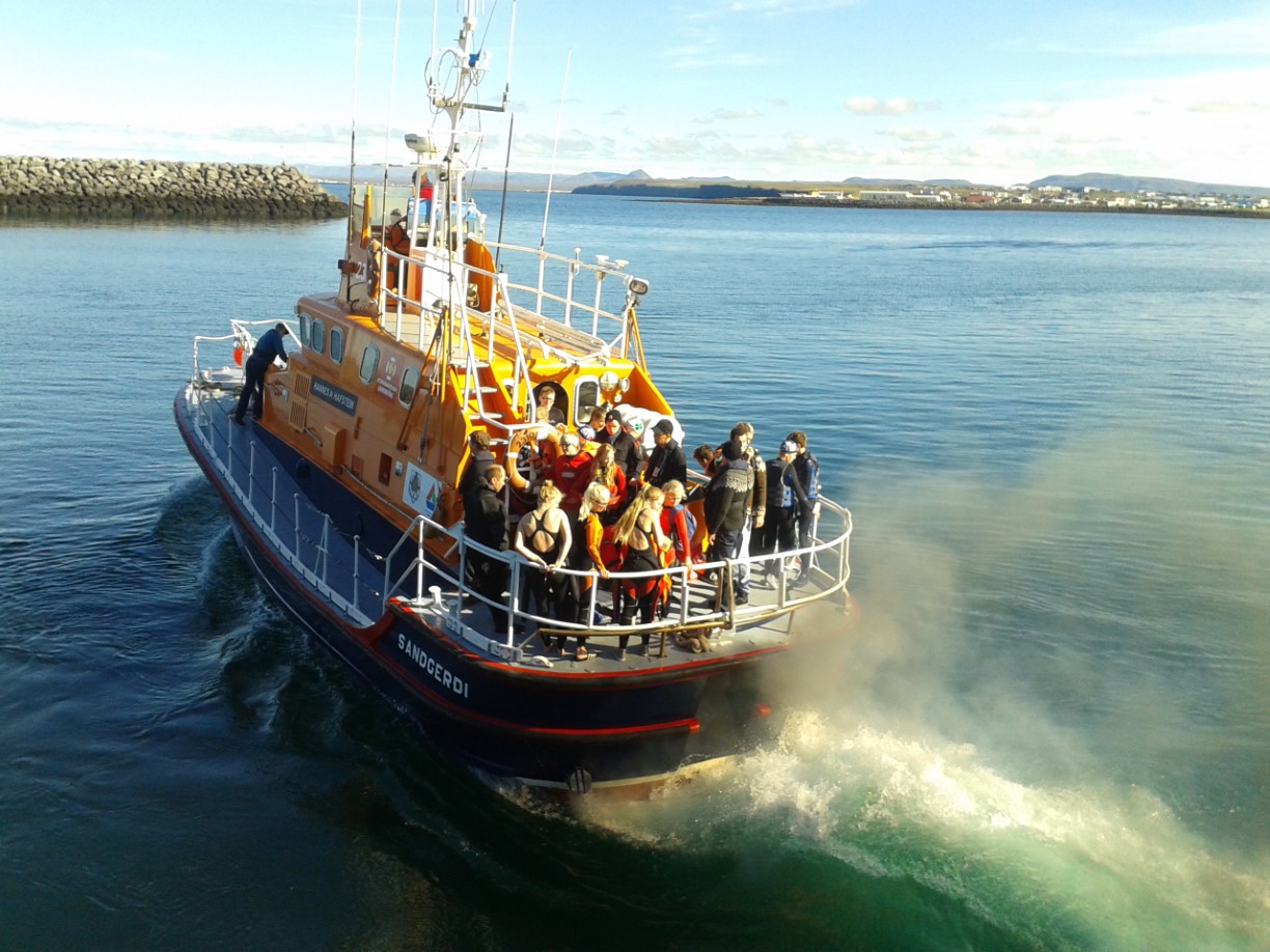 Áheitasjósund á föstudag-breytt tímasetning
